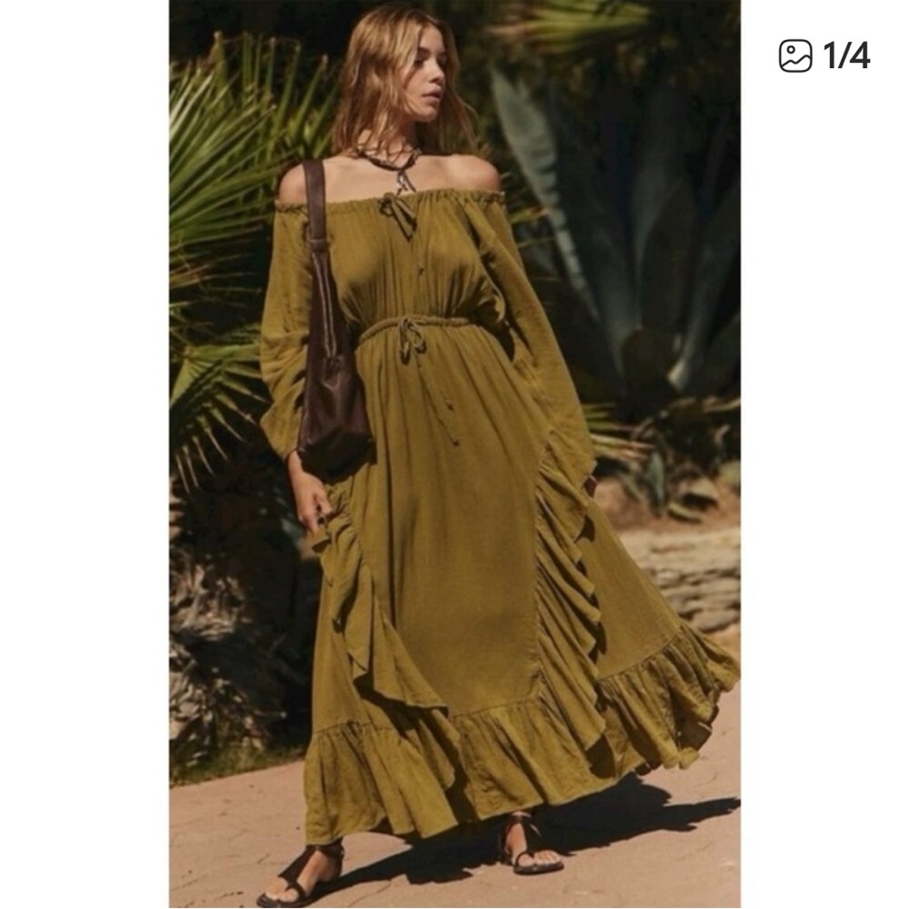 4 Meg! Free People Shore Chic, Selina yellow stripe dresses and Calia top